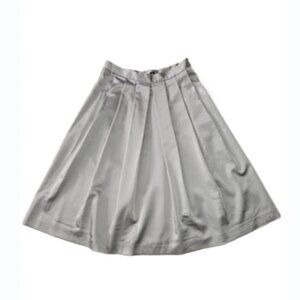 Zara Basics Gray Polyester Skirt – Size S, 26" Waist, 26" Length